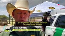 Patrulla fronteriza alerta a migrantes del narco y otros peligros