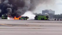 Avião com 151 pessoas pega fogo ao fazer pouso forçado em Miami (2)