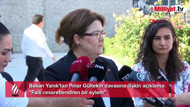 Bakan Yanık'tan Pınar Gültekin davasına ilişkin açıklama: Faili cesaretlendiren bir eylem