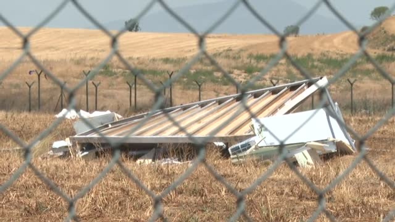 Las fuertes tormentas dejan destrozos en Lleida y Alcañiz