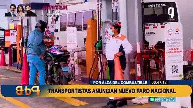 Por alza de combustible : Transportistas anuncian nuevo paro nacional ante acuerdos incumplidos