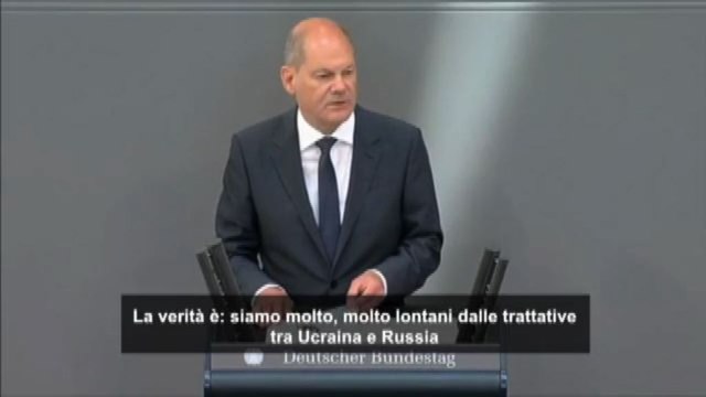 Scholz chiede un Piano Marshall per la ricostruzione dell'Ucraina