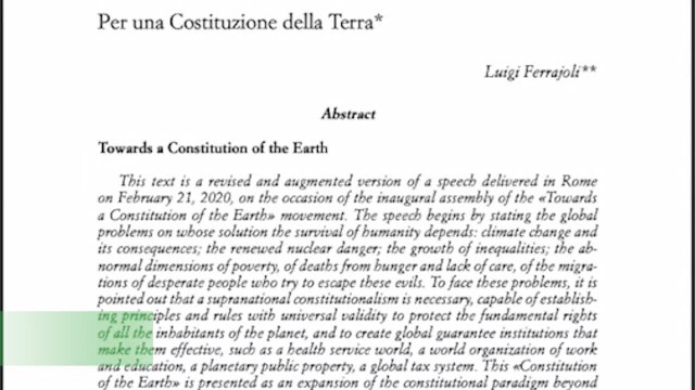 Maturita', Ferrajoli: Felice che fra i temi ci sia la mia proposta di rifondare l'Onu