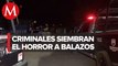 En Zacatecas hombres armados atacaron y balearon casas