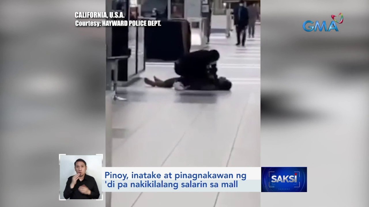 Pinoy, inatake at pinagnakawan ng 'di pa nakikilalang salarin sa mall | Saksi
