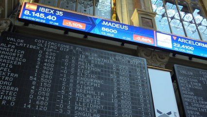 El Ibex 35 pierde un 1,10 % y los 8.200 puntos