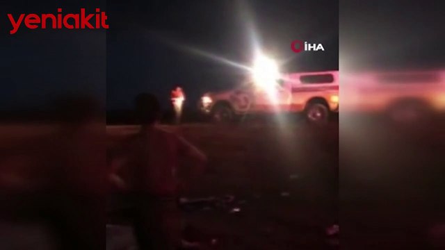 Facia! Kaçak göçmenleri taşıyan minibüs takla attı: Ölü ve yaralılar var