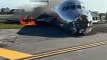 Regardez les images spectaculaires d'un avion de la compagnie Red Air, avec 126 personnes à bord, qui a pris feu lors de son atterrissage sur la piste de l’aéroport international de Miami