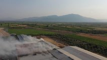 Son dakika haberi: Tarım işletmesinde çıkan yangına müdahale ediliyor