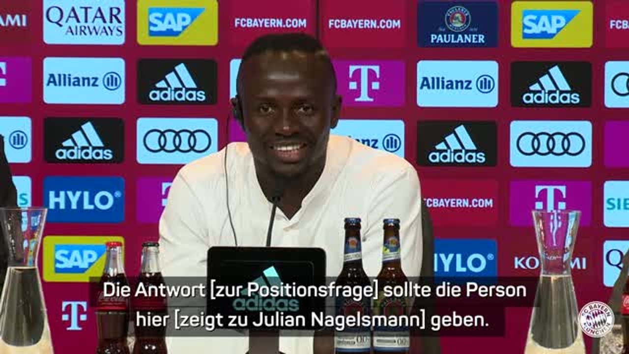 Mané scherzt: hoffe, ich stehe nicht im tor