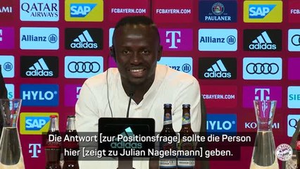 Mané scherzt: Hoffe, ich stehe nicht im Tor