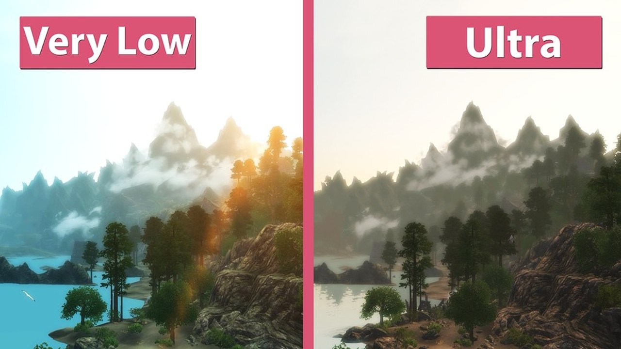 Enderal - Sehr niedrige gegen Ultra Details im Grafik-Vergleich
