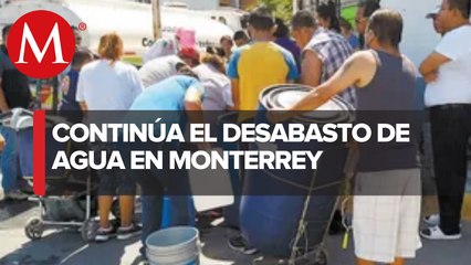 Desabasto de agua sigue en 90 colonias de Monterrey