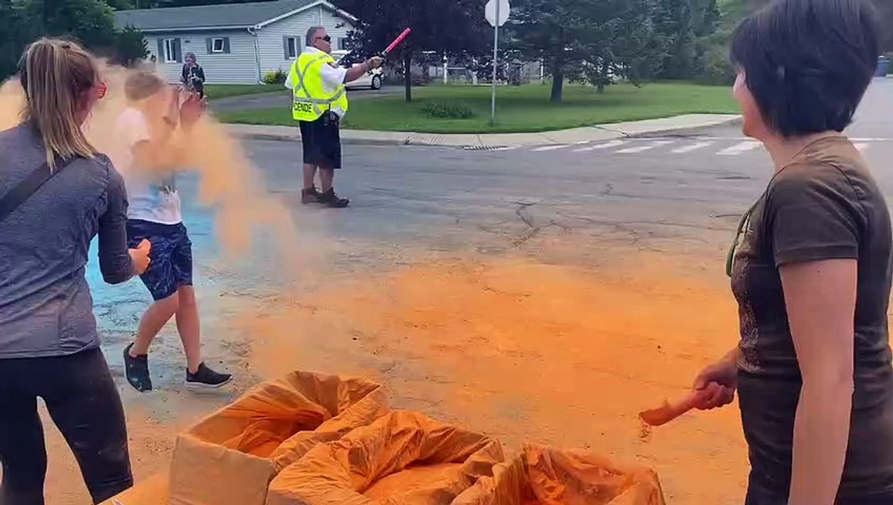 Une course colorée à Mercier (21 juin 2022)