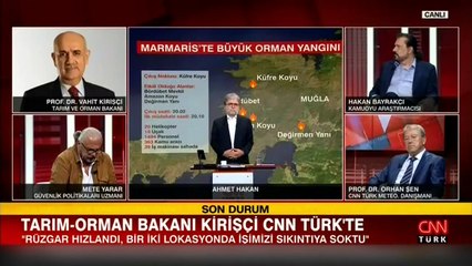 Bakan Kirişci'den Marmaris yangınıyla ilgili açıklama