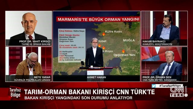 Marmaris'teki yangın kontrol altına alındı mı? Tarım ve Orman Bakanı Kirişci CNN Türk'te anlattı