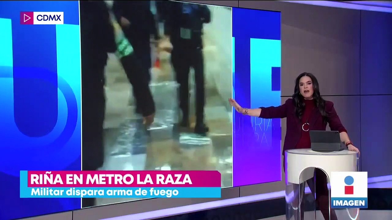 Riña termina en disparos en la estación del metro La Raza