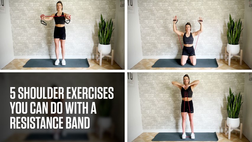 5 Shoulder Exercises You Can Do with a Resistance Band