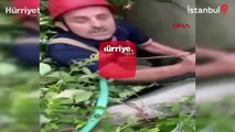 Silivri'de 5 metrelik kuyuya düşen yaşlı adam kurtarıldı