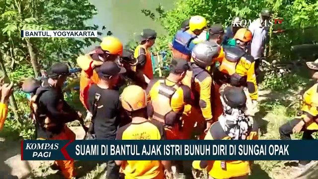 Tragis! Pria di Bantul Ajak Istri Bunuh Diri di Sungai Opak