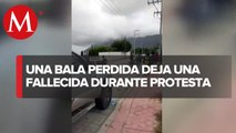 Mujer pierde la vida durante manifestación en Chiapas