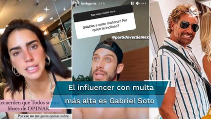 Multa para el Partido Verde por 118 mdp e influencers por 133 mil, se mantiene