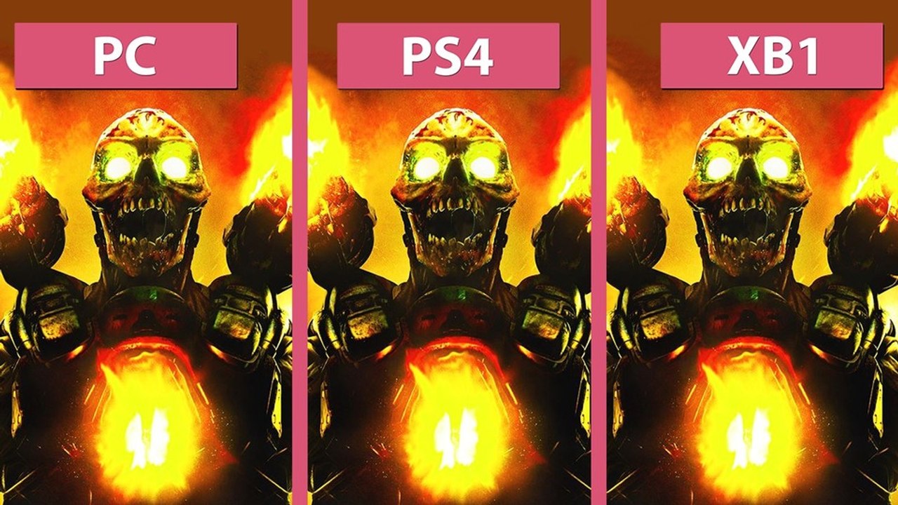 Doom - pc gegen ps4 und xbox one im grafik-vergleich
