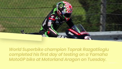 Razgatlioglu completes Yamaha MotoGP test at Aragon,