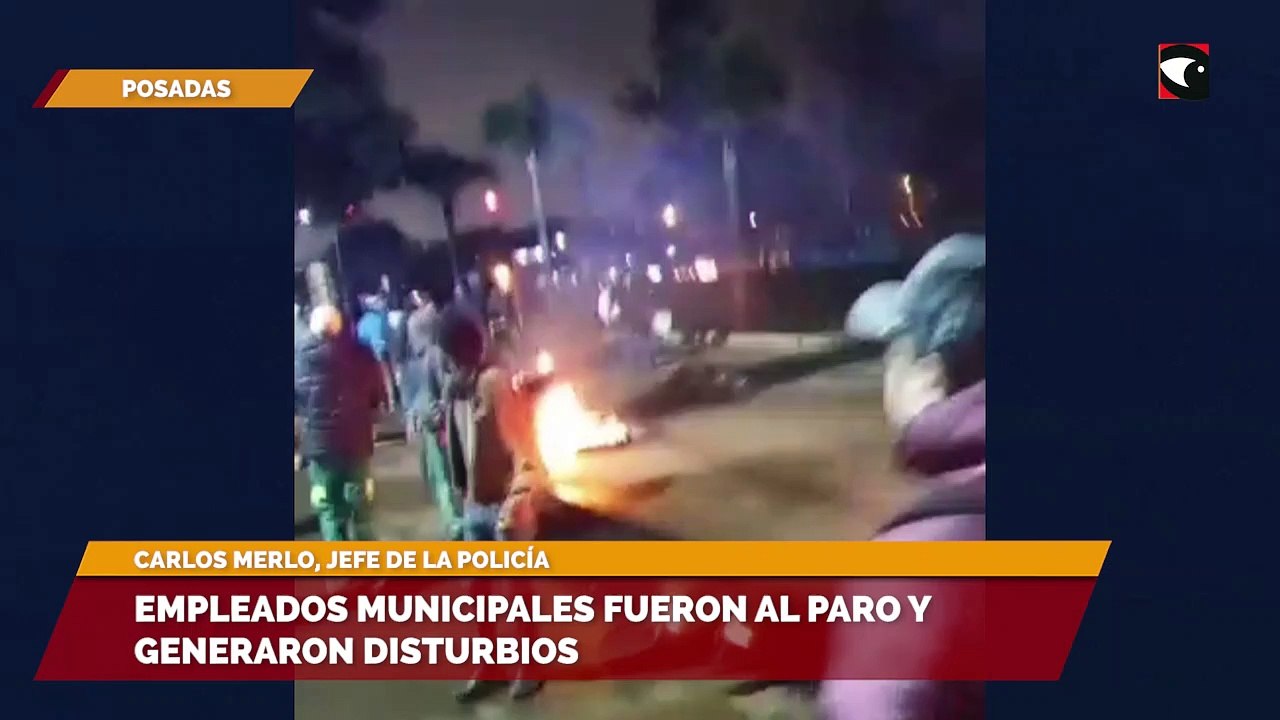 Empleados municipales fueron al paro y generaron disturbios
