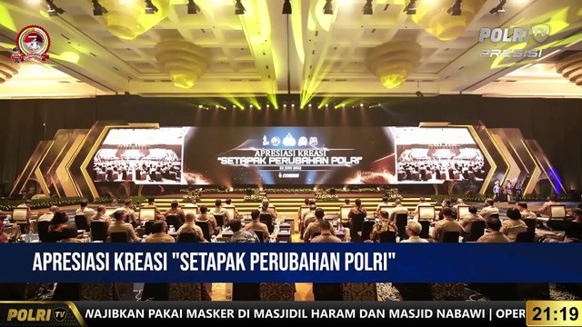 Kapolri Hadiri Acara Malam Apresiasi Kreasi Setapak Perubahan Polri