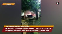 Empleados municipales intentaron tomar El Zaimán y agredieron a la Policía