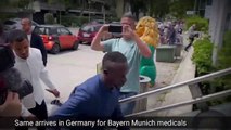 Sadio Mane arrives in Bayern Munich, Germany for medicals after leaving Liverpoo