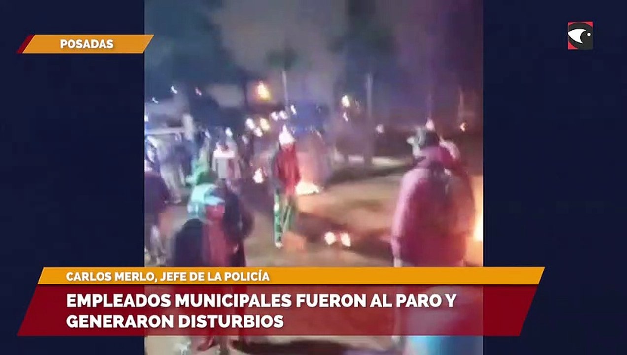 Empleados municipales fueron al paro y generaron disturbios