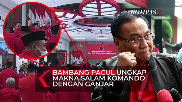 Bambang Pacul Ungkap Makna Salam Komando Dengan Ganjar Saat Acara Rakernas PDIP