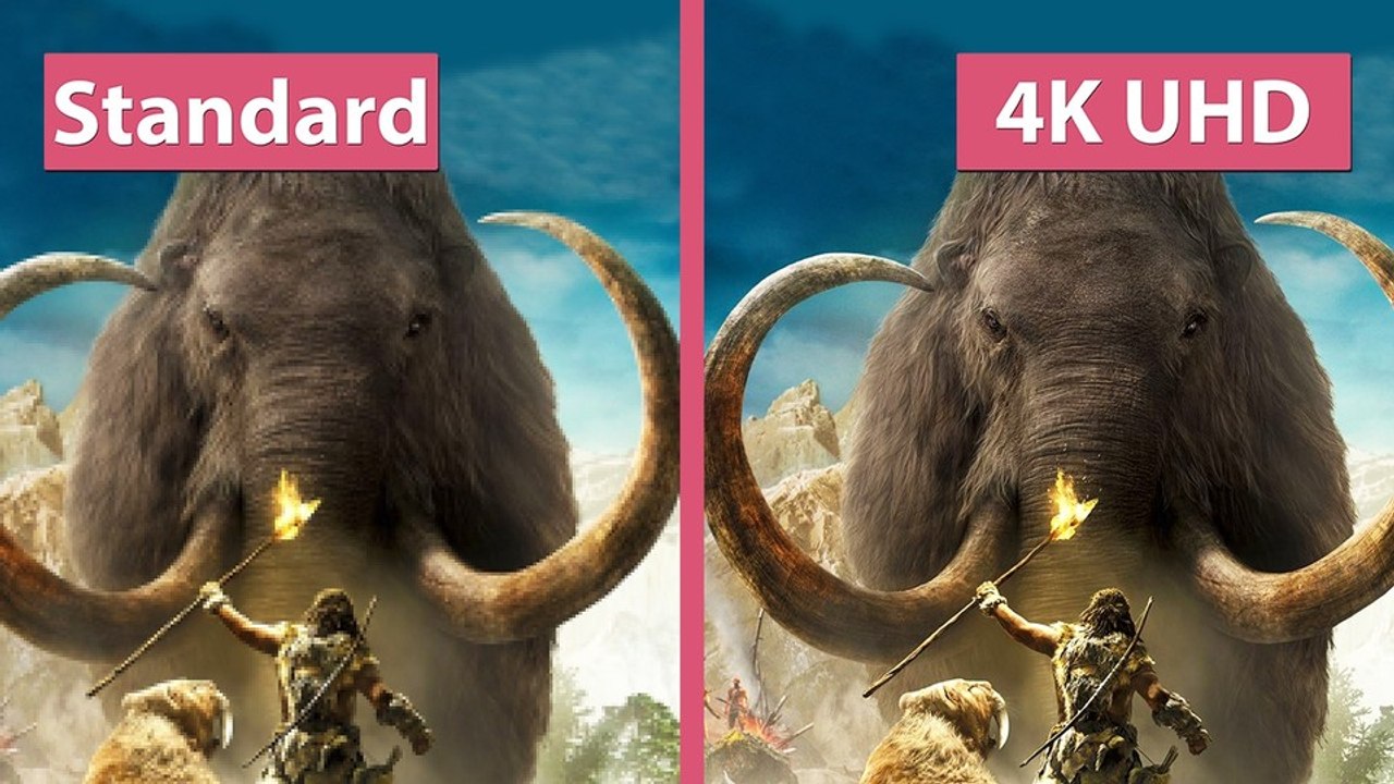 Far cry primal - patch 1.3.0: 4k und standard-texturen im vergleich