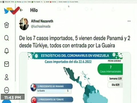 COVID-19 | Venezuela registró 64 casos comunitarios, 7 importados y 517.922 pacientes recuperados