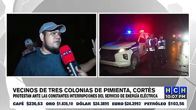 Vecinos de tres colonias de Pimienta, Cortés protestan por falta de energía eléctrica