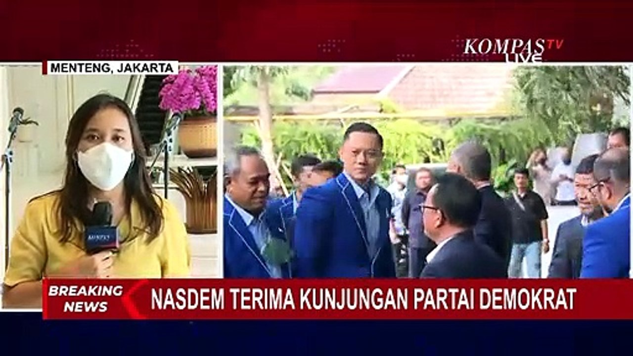 Jajak Koalisi Pilpres 2024, Ketum Partai Demokrat AHY Kunjungi Nasdem Tower & Temui Surya Paloh!