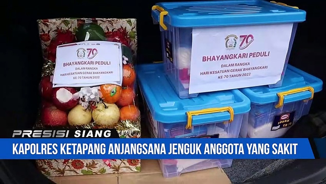 Kapolres Ketapang Anjangsana Jenguk Anggota Yang Sakit