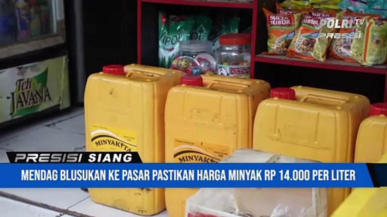Mendag Meninjau Tempat Penjualan Minyak Goreng Curah Rakyat di Wilayah Klender