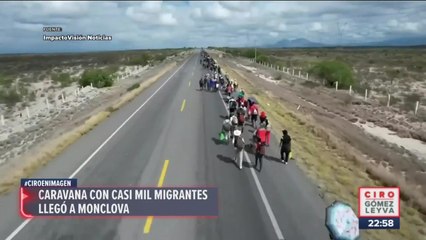Cerca de mil migrantes llegaron a Monclova