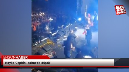 Hayko Cepkin, sahnede düştü