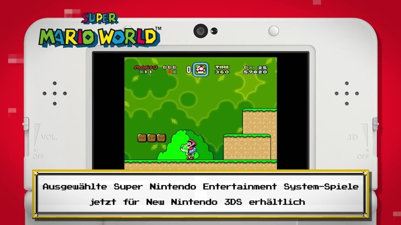 Nintendo New 3DS - Video stellt Virtual-Console-SNES-Spiele vor
