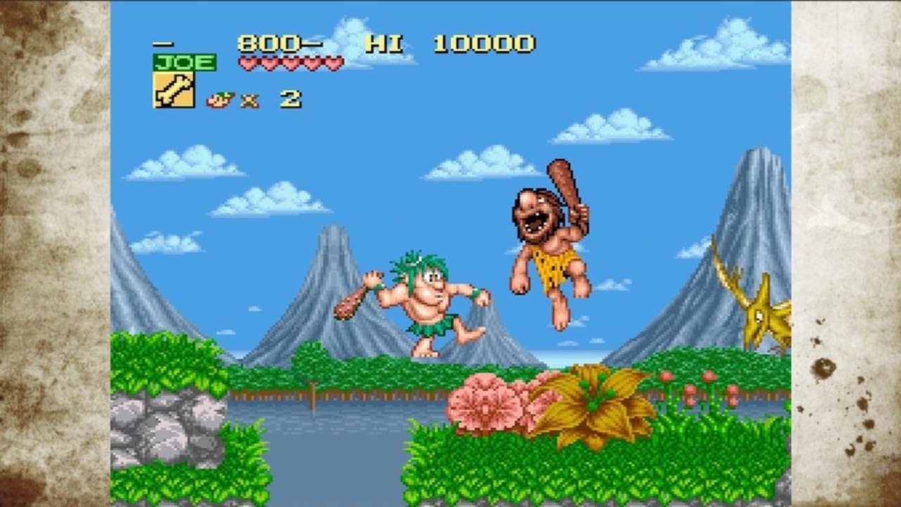 Retro hall of fame: caveman ninja - plattform-abenteuer mit urzeit-setting