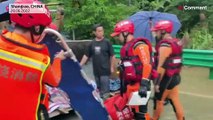 بدون تعليق: فيضانات وانهيارات أرضية جراء الأمطار الغزيرة في جنوب الصين