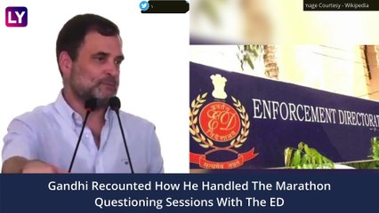 Rahul Gandhi Speaks Of His ED Questioning, Says Congress Party Gives Him Strength
