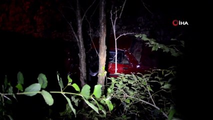 Otomobil dereye uçtu: Çok sayıda ekip sevk edildi