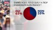 Deux tiers des Français considèrent qu'il y a trop d'immigration en France d'après un sondage CSA pour CNEWS