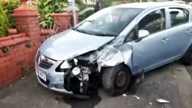 Car crashes into parked vehicles in Brian Road Blackpool