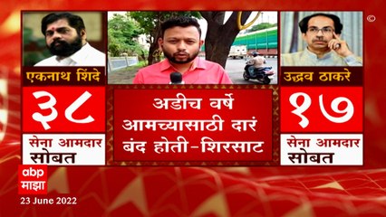 Sanjay Shirsat On CM Uddhav Thackeray : अडीच वर्ष आमच्यासाठी दारं बंद होती : शिरसाट : ABP Majha